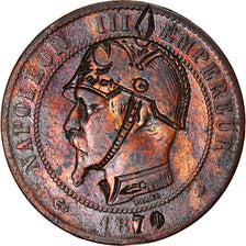Coin, France, Napoleon III, 10 Centimes, 1870, Strasbourg, Satirique, VF(30-35)