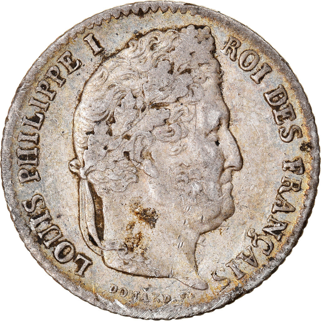 Coin, France, Louis-Philippe, 1/4 Franc, 1831, Lyon, EF(40-45), Silver