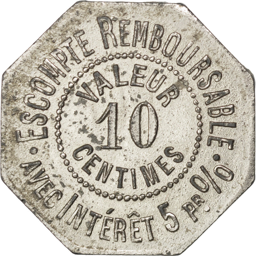 Coin, France, 10 Centimes, EF(40-45), Zinc, Elie:30.2