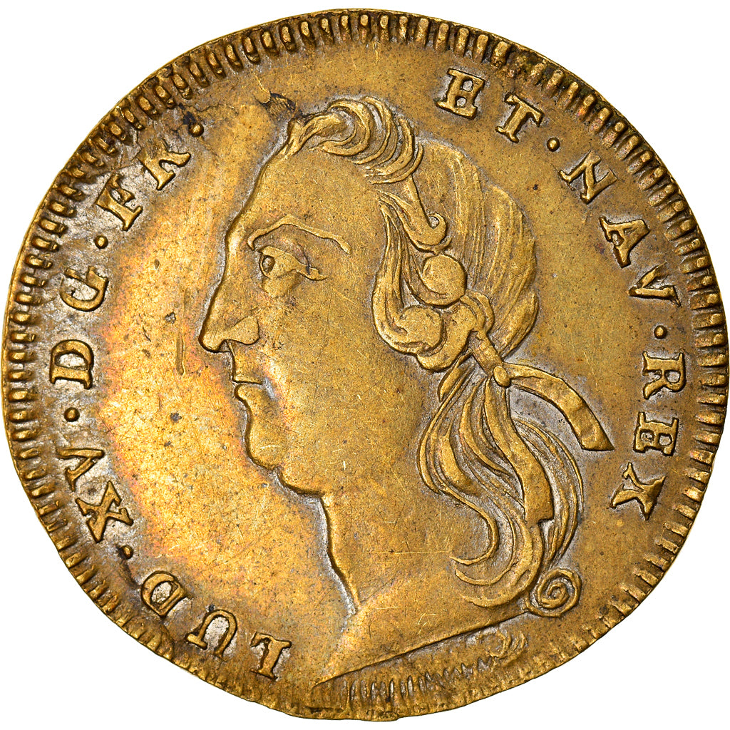 Frankrijk, Token, Place de la Bourse, Statue Equestre de Louis XV, Bordeaux