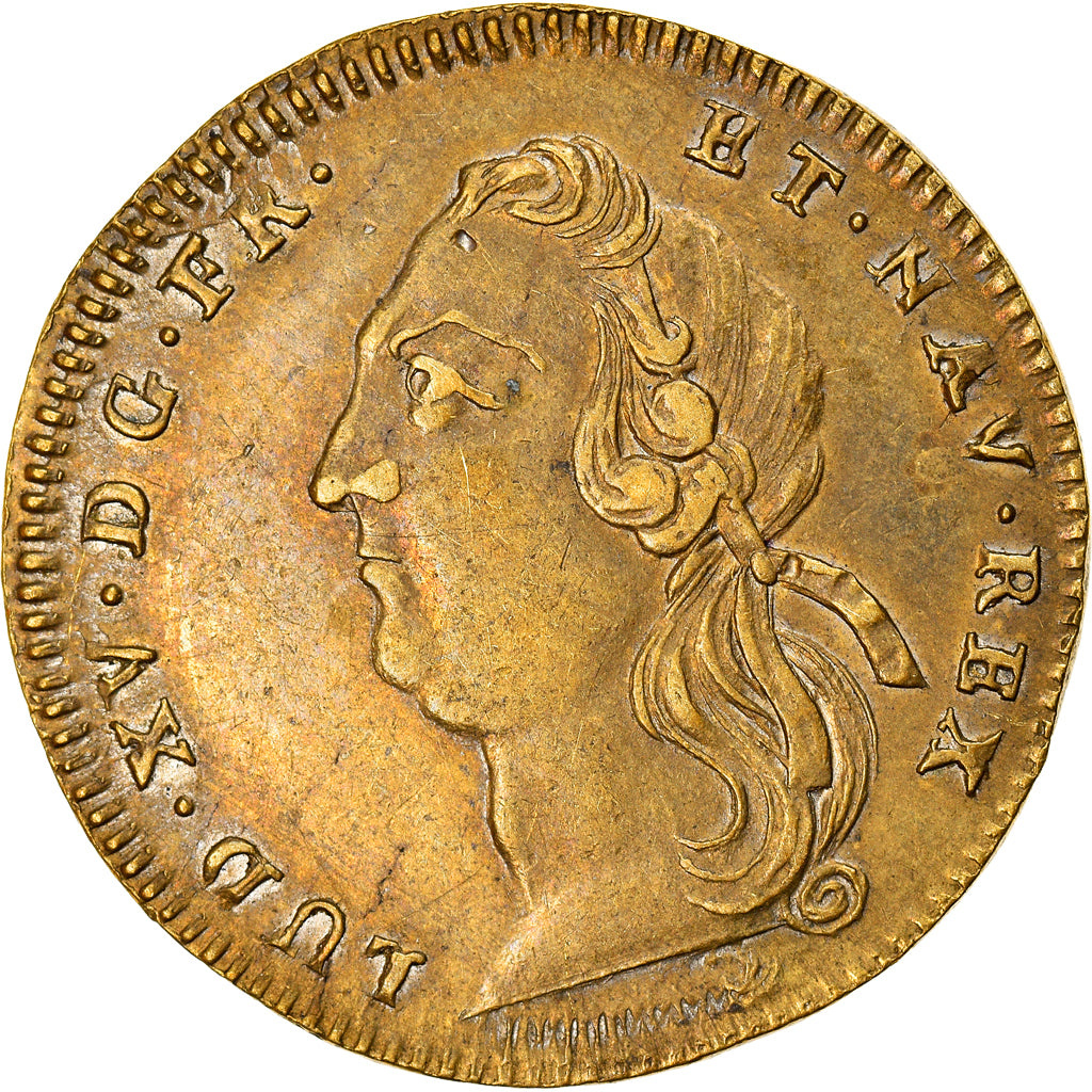 France, Token, Place de la Bourse, Statue Equestre de Louis XV, Bordeaux