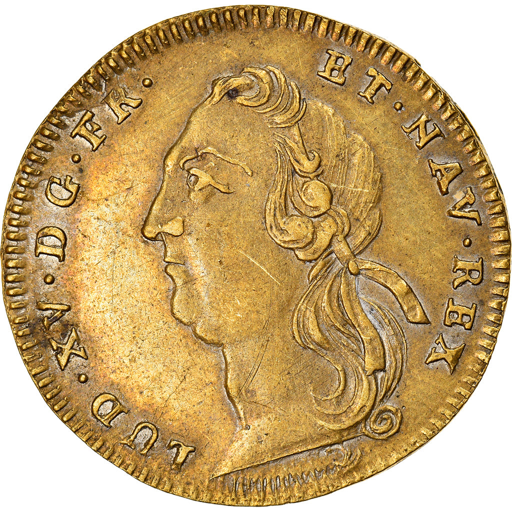 Frankrijk, Token, Place de la Bourse, Statue Equestre de Louis XV, Bordeaux