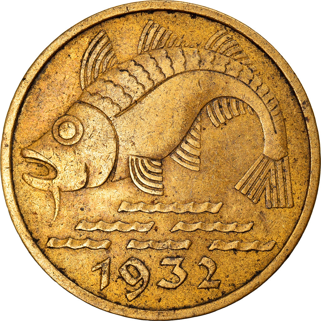 Coin, DANZIG, 10 Pfennig, 1932, EF(40-45), Aluminum-Bronze, KM:152