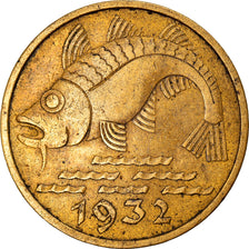 Coin, DANZIG, 10 Pfennig, 1932, EF(40-45), Aluminum-Bronze, KM:152