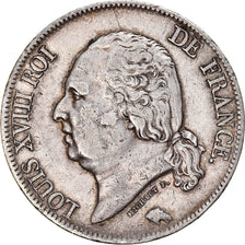 Münze, Frankreich, Louis XVIII, Louis XVIII, 5 Francs, 1822, Lille, S+, Silber