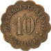Münze, Frankreich, 10 Centimes, SS, Messing, Elie:10.2