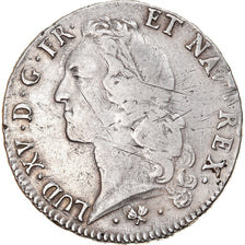 Monnaie, France, Louis XV, Écu au bandeau, Ecu, 1763, Bayonne, TB, Argent
