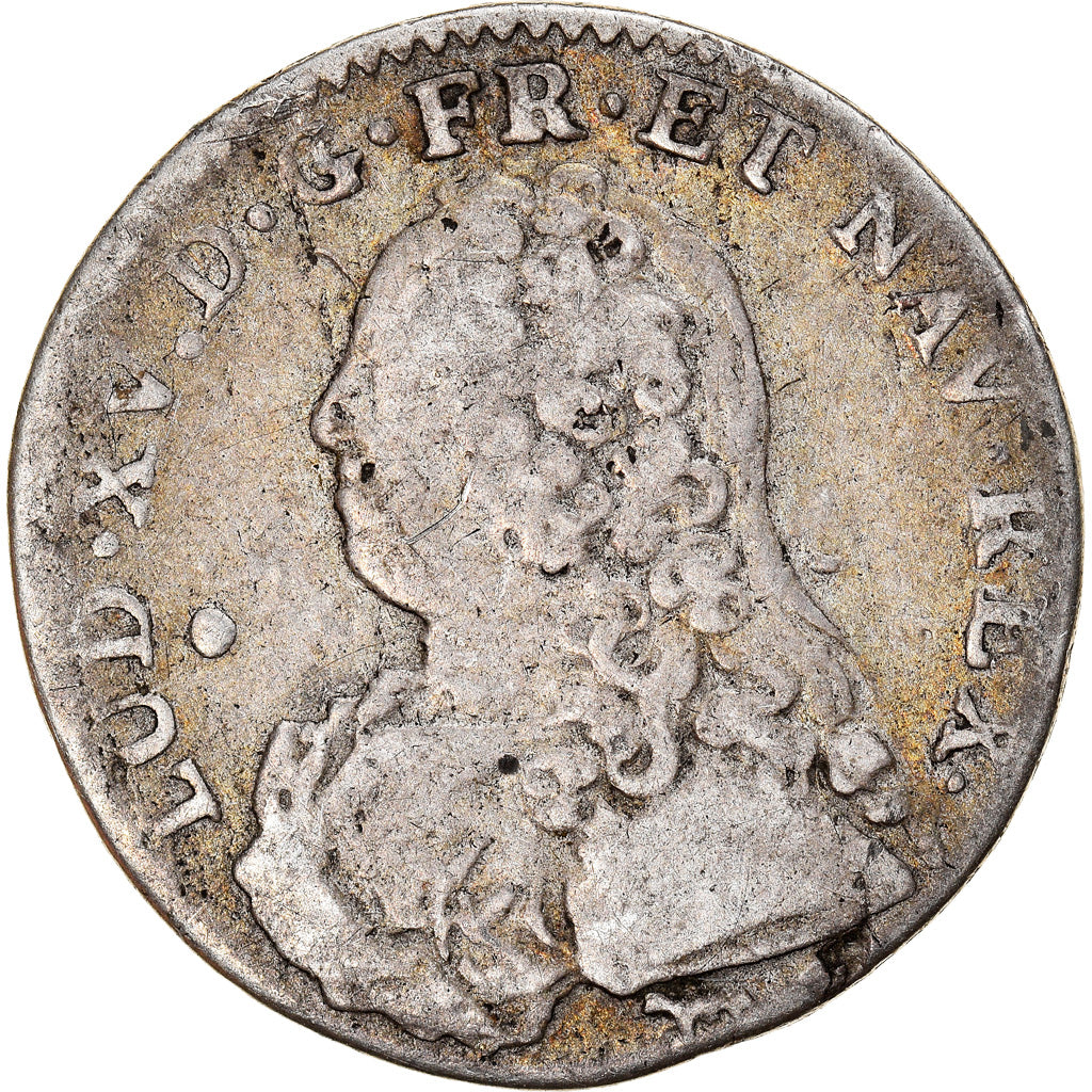 Moneta, Francja, Louis XV, 1/10 Écu aux branches d'olivier, 12 Sols, 1/10 ECU