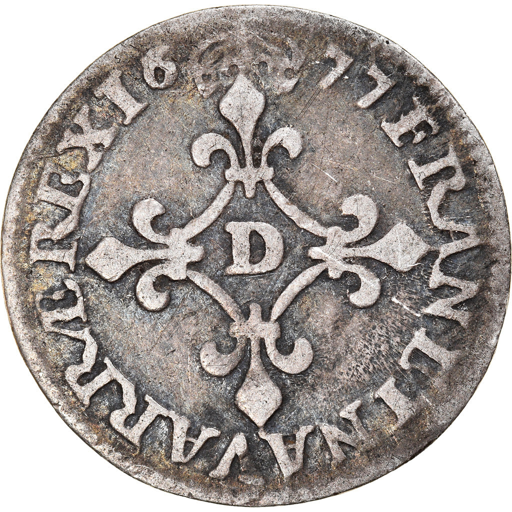 Moneda, Francia, Louis XIV, 4 Sols dits « des Traitants », 4 Sols, 1677