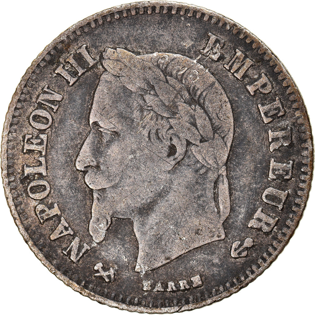 Monnaie, France, Napoleon III, Napoléon III, 20 Centimes, 1866, Bordeaux, TTB