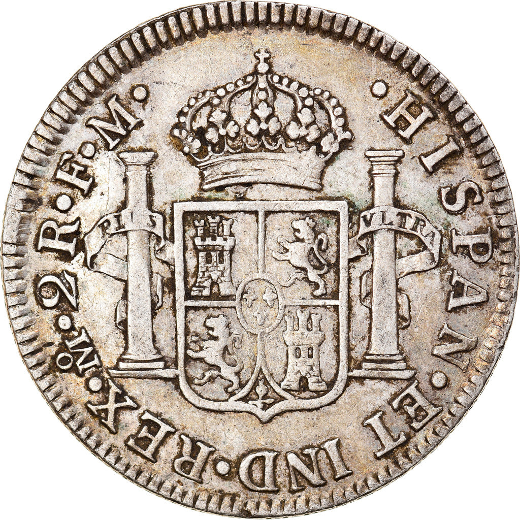 Coin, Mexico, Charles III, 2 Reales, 1773, Mexico City, EF(40-45), Silver