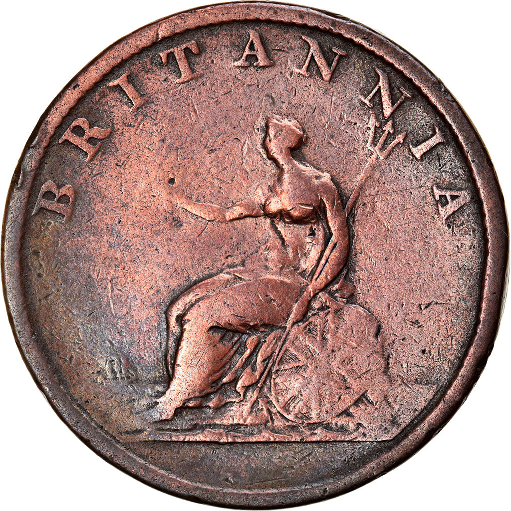 Coin, Great Britain, George III, 1/2 Penny, 1807, VF(20-25), Copper, KM:662