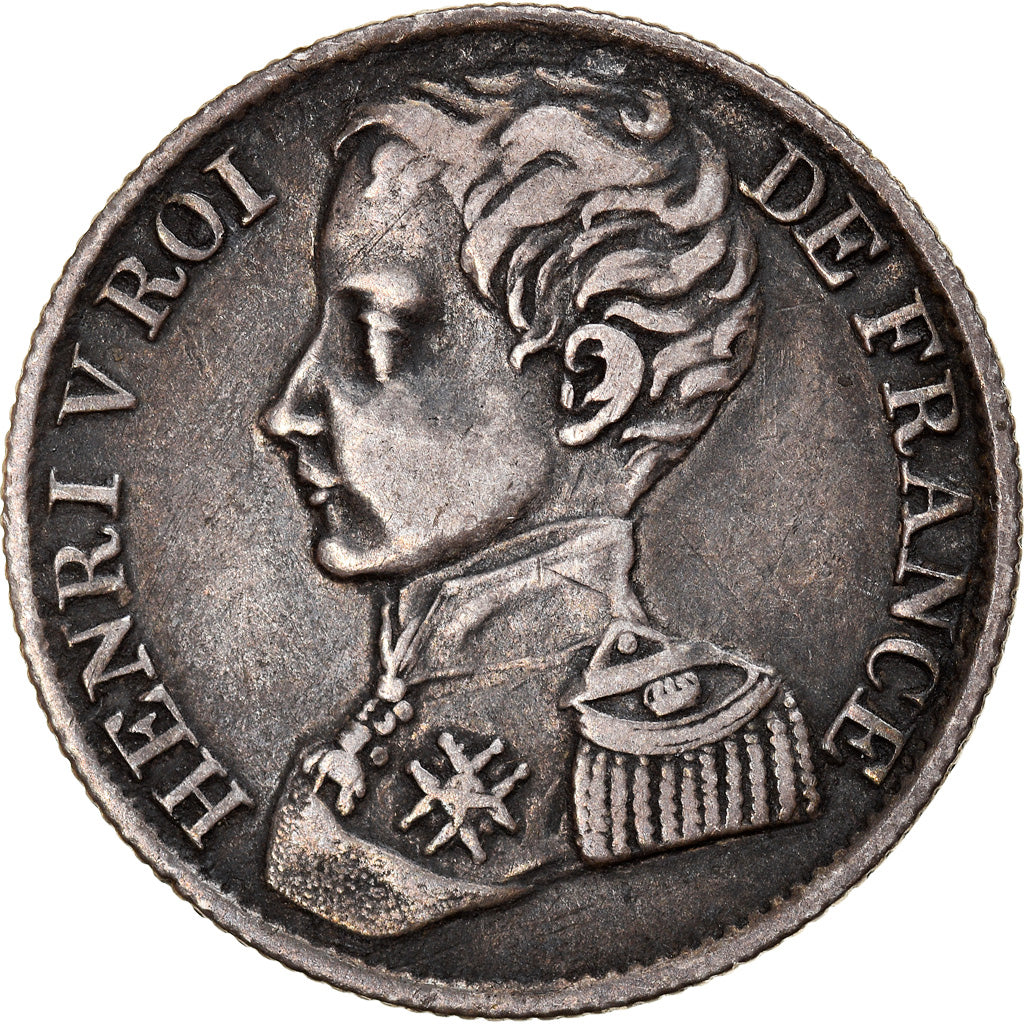 Monnaie, France, Henri V, Franc, 1831, Paris, TTB, Argent, Gadoury:451, KM:28.2