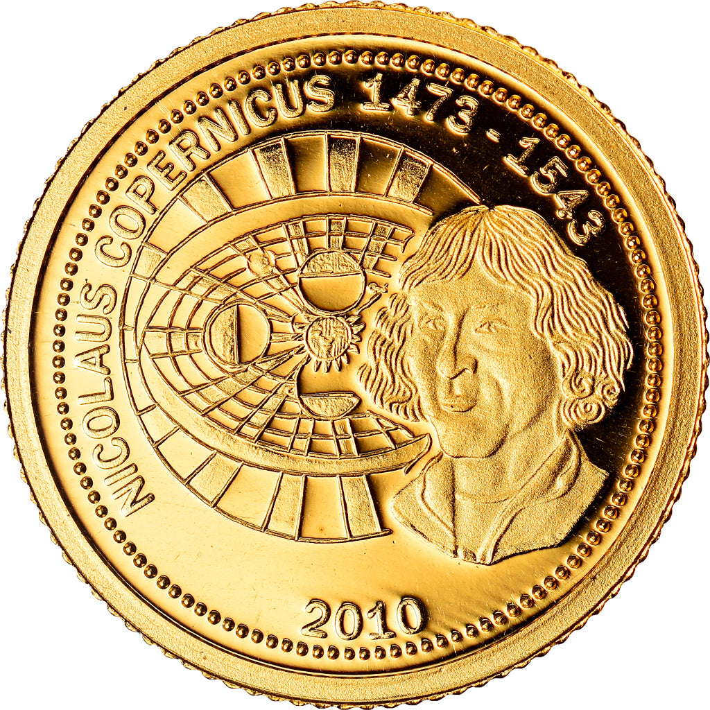 Moneda, Samoa, NICOLAUS COPERNICUS, Tala, 2010, FDC, Oro