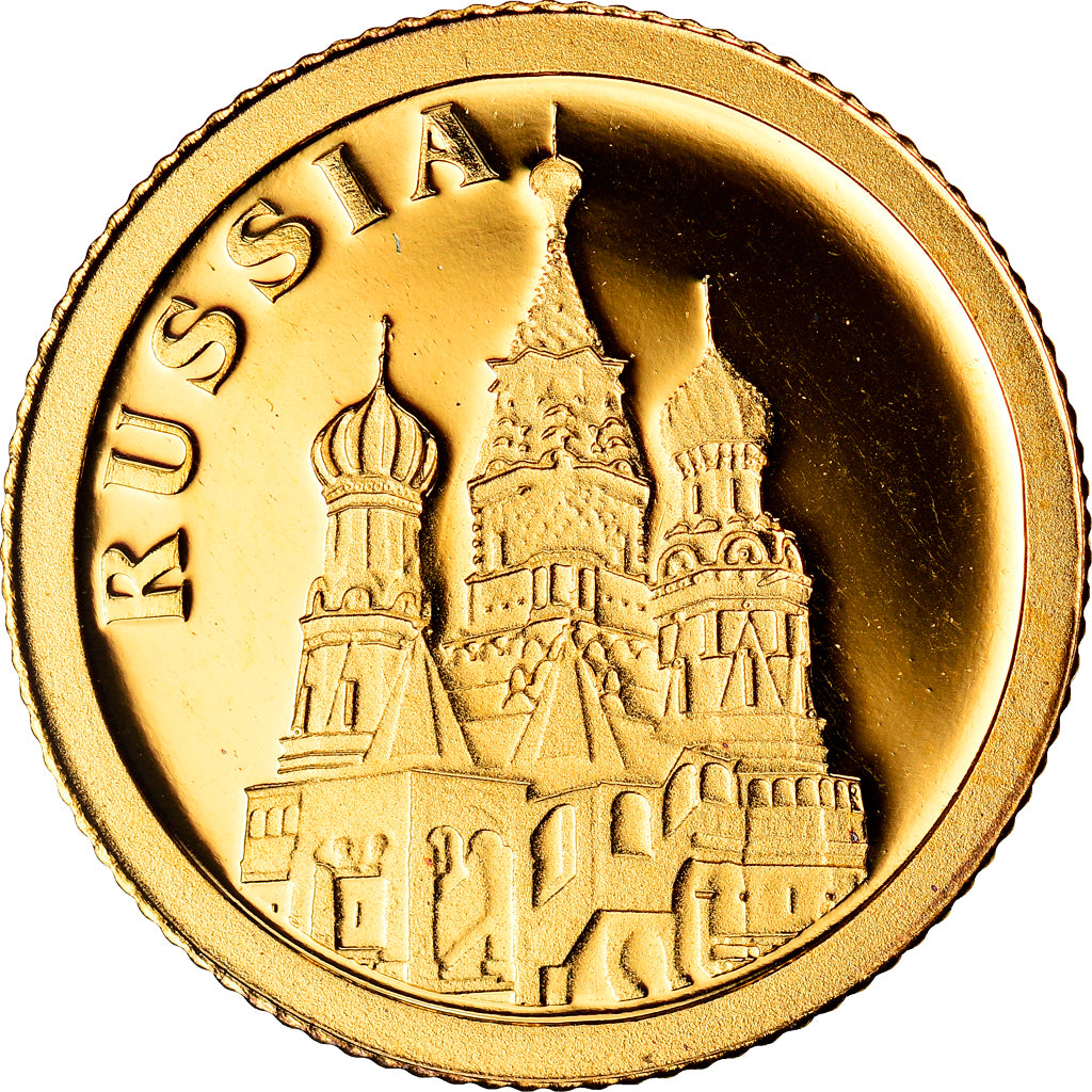 Coin, Liberia, 12 Dollars, 2008, Russia, MS(65-70), Gold