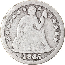 Moneda, Estados Unidos, Seated Liberty Dime, Dime, 1845, U.S. Mint