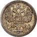 Coin, Russia, Nicholas II, 15 Kopeks, 1905, St. Petersburg, VF(30-35), Silver