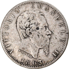 Münze, Italien, Vittorio Emanuele II, 20 Centesimi, 1863, Torino, S, Silber