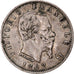 Coin, Italy, Vittorio Emanuele II, 20 Centesimi, 1863, Milan, EF(40-45), Silver