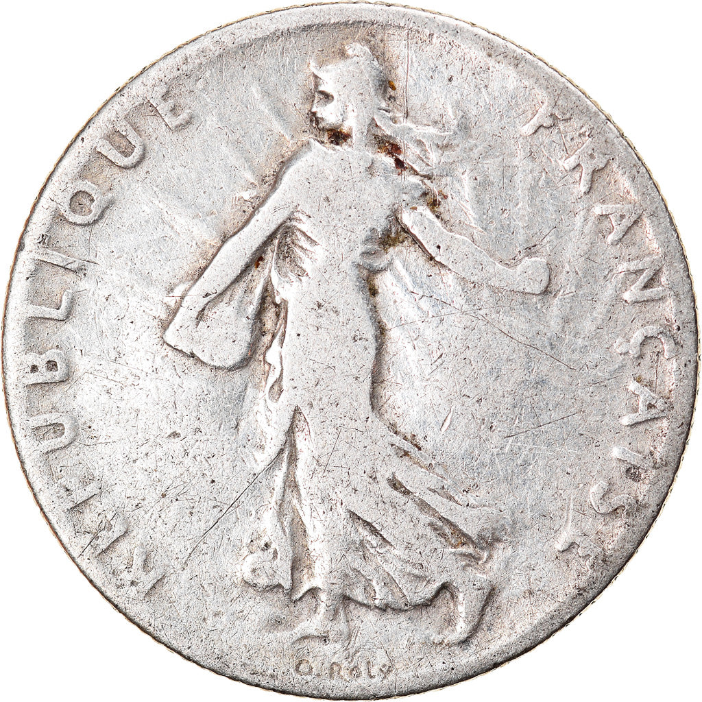 Coin, France, Semeuse, 50 Centimes, 1906, Paris, VF(20-25), Silver, KM:854