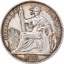 Moneta, INDOCINA FRANCESE, 20 Cents, 1922, Paris, BB, Argento, KM:17.1