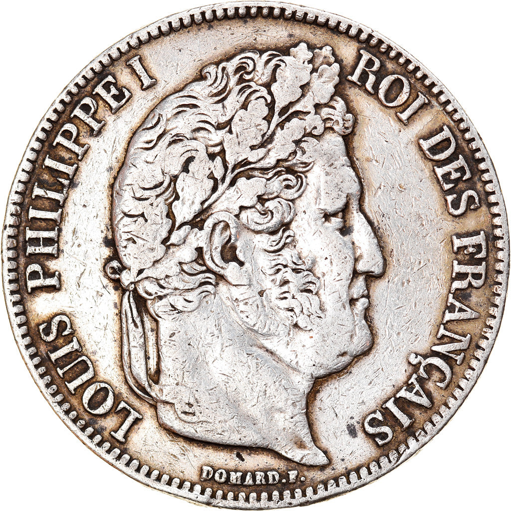 Monnaie, France, Louis-Philippe, 5 Francs, 1835, Lyon, TB+, Argent, Gadoury:678