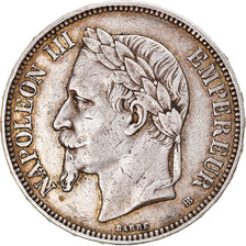 Coin, France, Napoléon III, 5 Francs, 1869, Strasbourg, EF(40-45), Silver