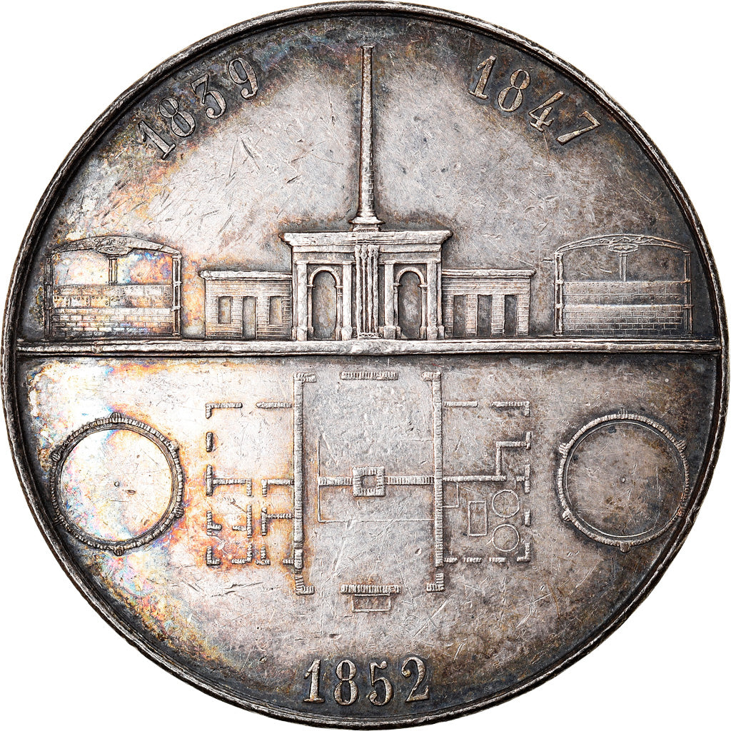 Algieria, Medal, Compagnie Centrale de l'Eclairage au Gaz Hydrogène, 1852