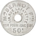 France, 50 Centimes, EF(40-45), Aluminium, Elie #M35.1, 1.47