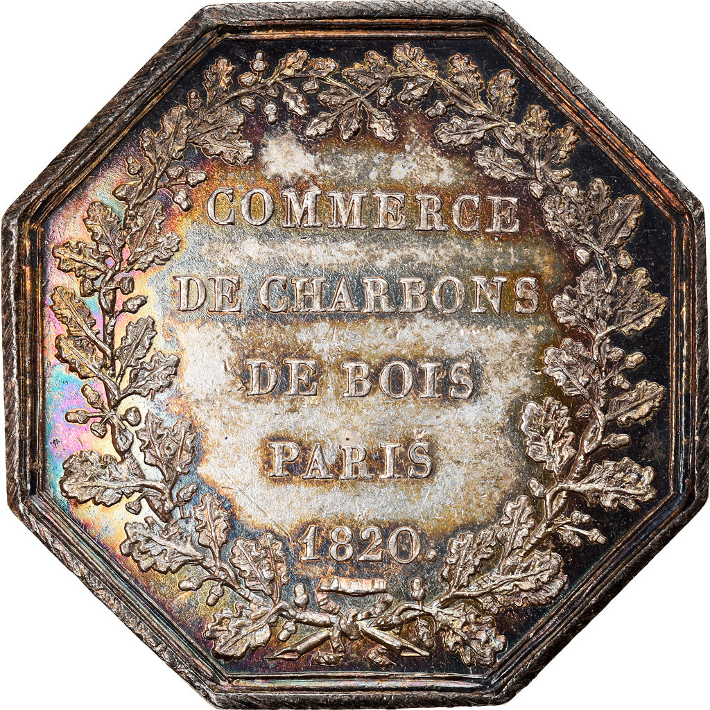 France, Jeton, Trades, Business & industry, 1820, commerce de charbons de bois