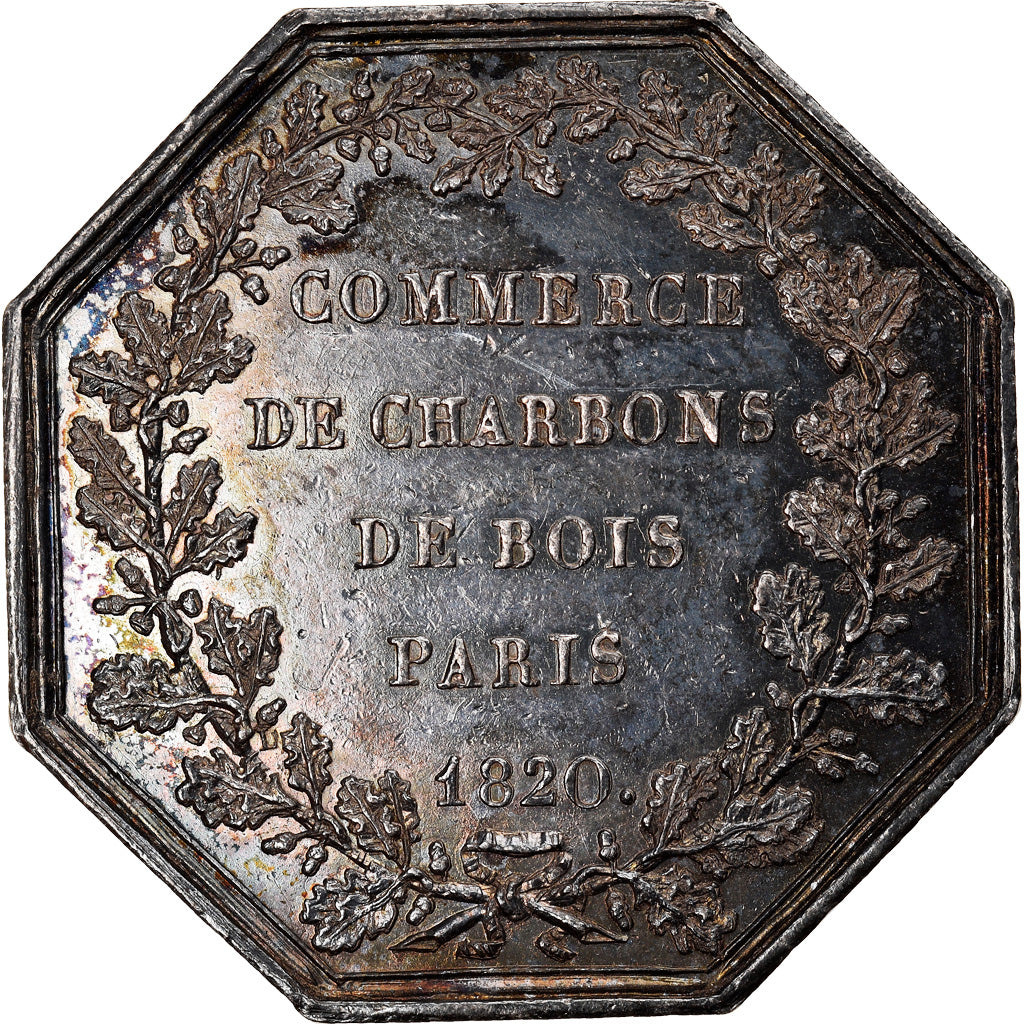 France, Token, Trades, Business & industry, 1820, commerce de charbons de bois