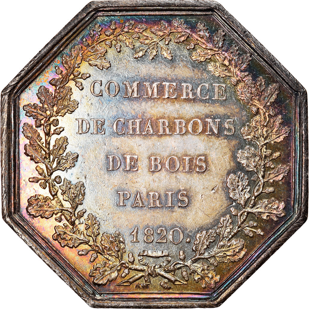 Francia, Token, Trades, Business & industry, 1820, commerce de charbons de bois