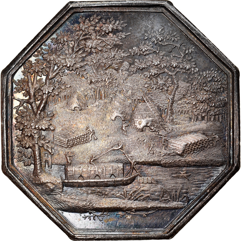 France, Jeton, Trades, Business & industry, 1820, commerce de charbons de bois