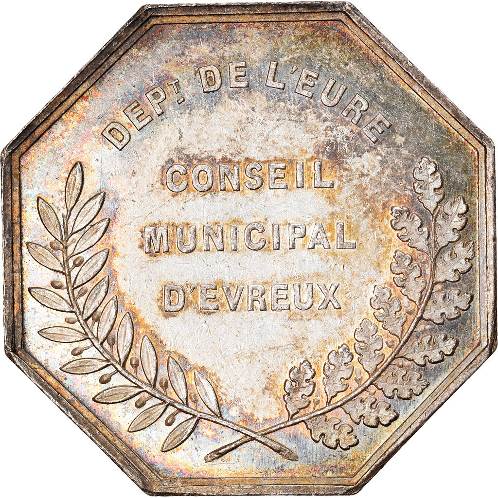 France, Token, conseil municipal d'Evreux, département de l'Eure, MS(60-62)