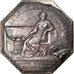 France, Token, Banques, Caisse d'Escompte, 1776, AU(50-53), Silver