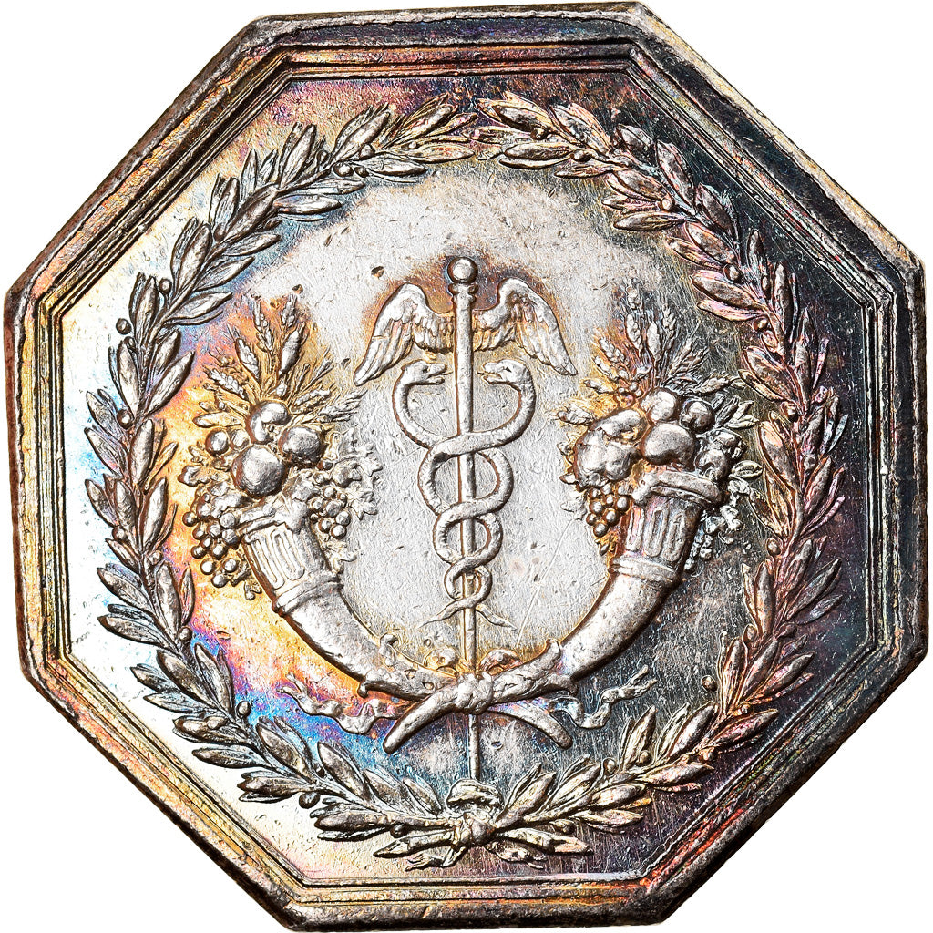 France, Token, Banques, Caisse d'Escompte, 1776, AU(50-53), Silver