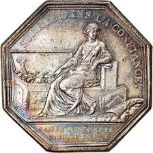 France, Token, Banques, Caisse d'Escompte, 1776, AU(50-53), Silver