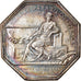 France, Token, Banques, Caisse d'Escompte, 1776, AU(50-53), Silver