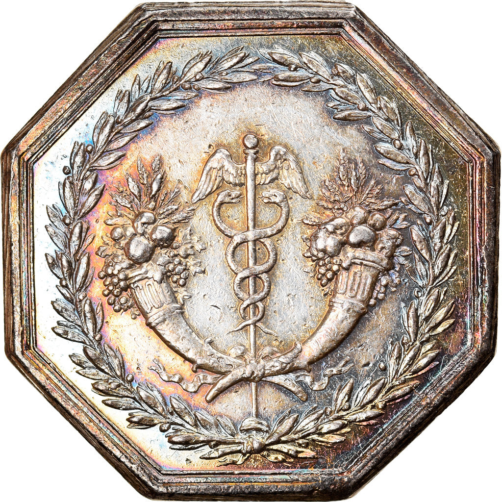 France, Token, Banques, Caisse d'Escompte, 1776, AU(50-53), Silver