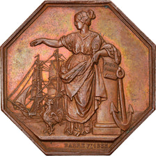 France, Jeton, Insurance, assurances maritimes lloyd français, 1832, Barre