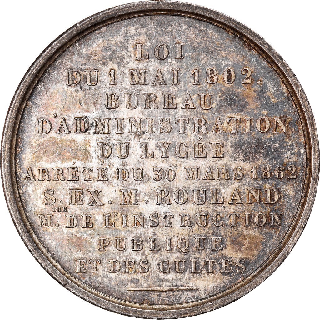 France, Token, Napoléon III, Administration du Lycée, 1862, Depaulis