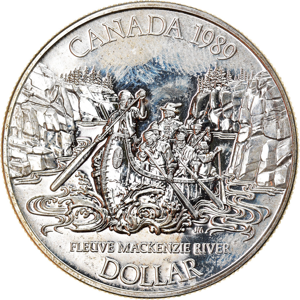 Coin, Canada, Elizabeth II, Dollar, 1989, Royal Canadian Mint, Ottawa, Proof