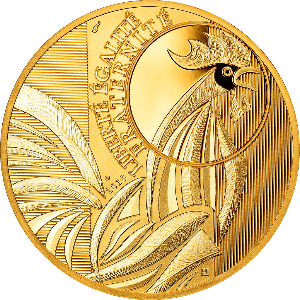France, 1000 Euro, 2015, Paris, Coq, MS(65-70), Gold