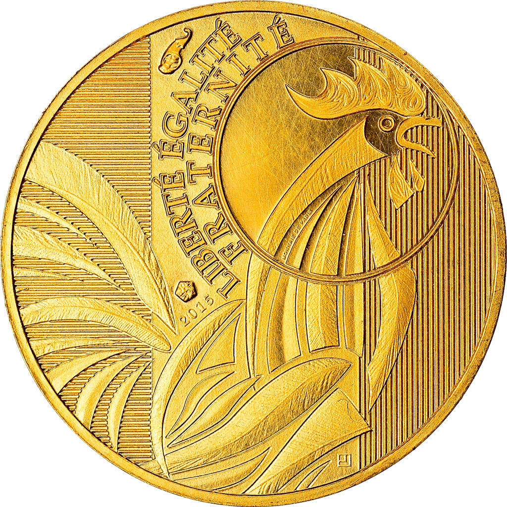 France, 100 Euro, Coq, 2015, Paris, BE, MS(65-70), Gold