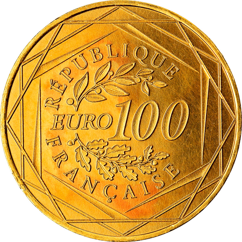 France, 100 Euro, Coq, 2015, Paris, BE, MS(65-70), Gold