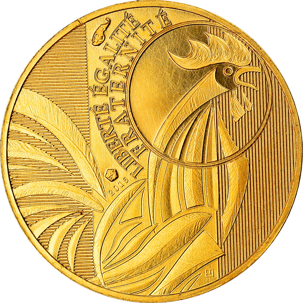 France, 100 Euro, Coq, 2015, Paris, BE, MS(65-70), Gold