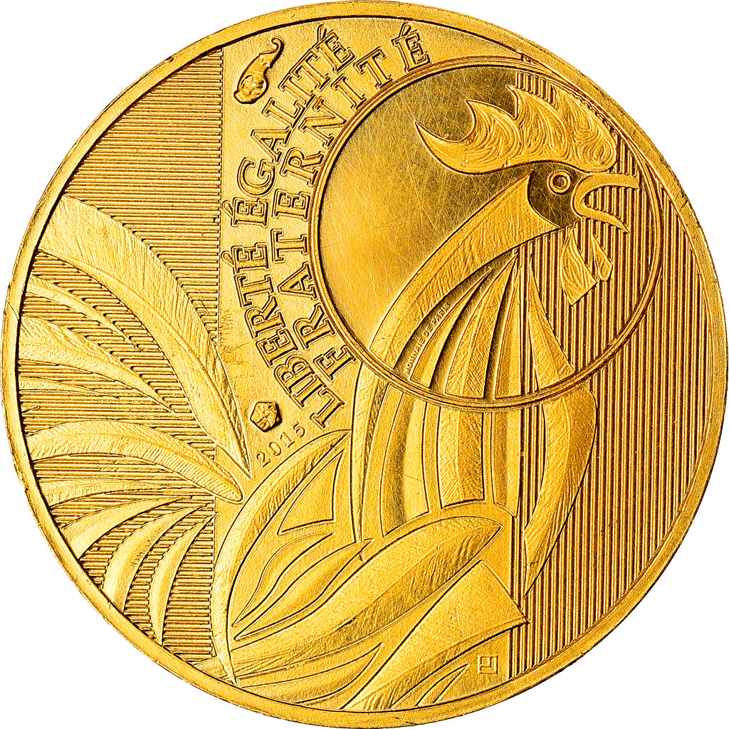France, 100 Euro, Coq, 2015, Paris, BE, MS(65-70), Gold