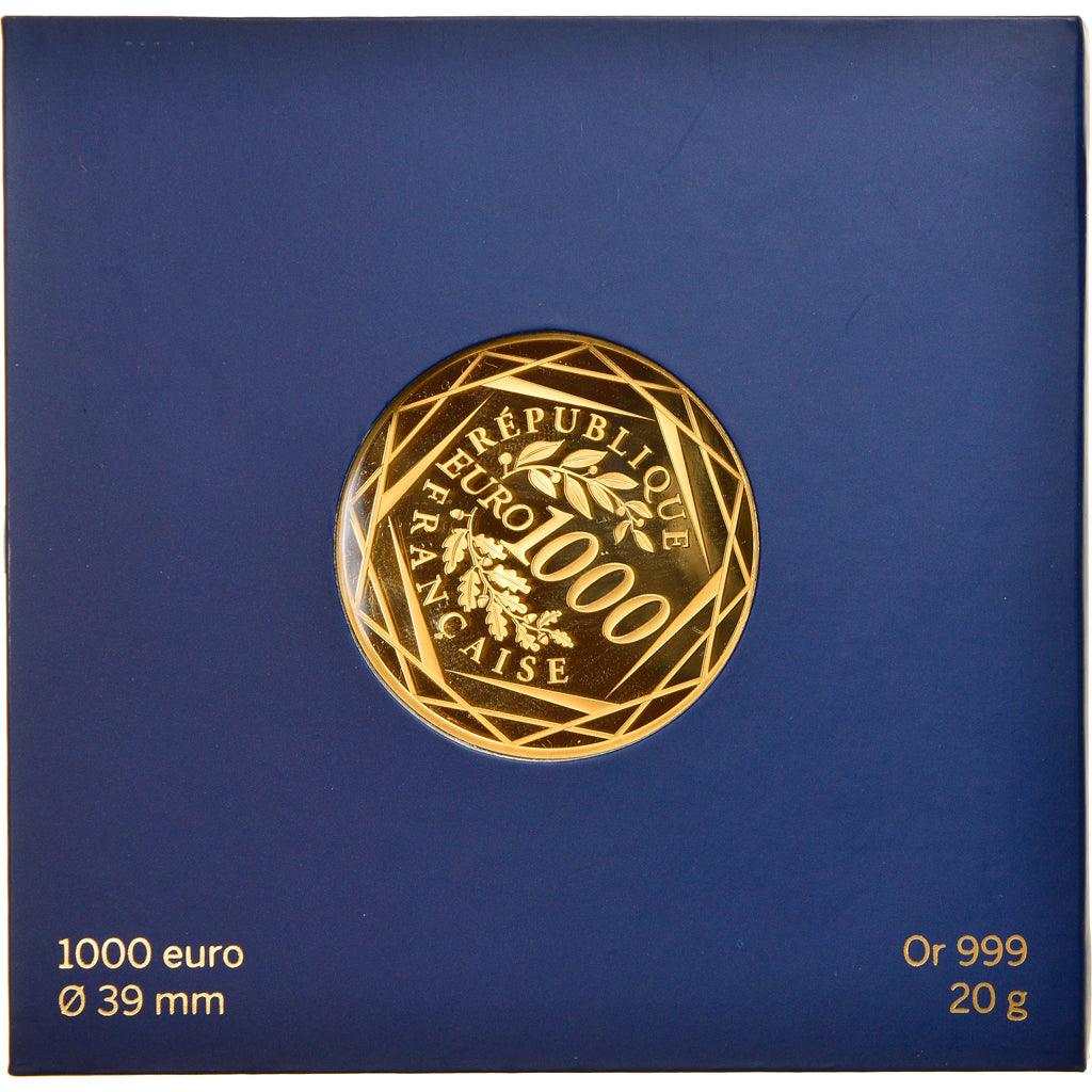 France, 1000 Euro, 2016, Paris, Coq, FDC, Or