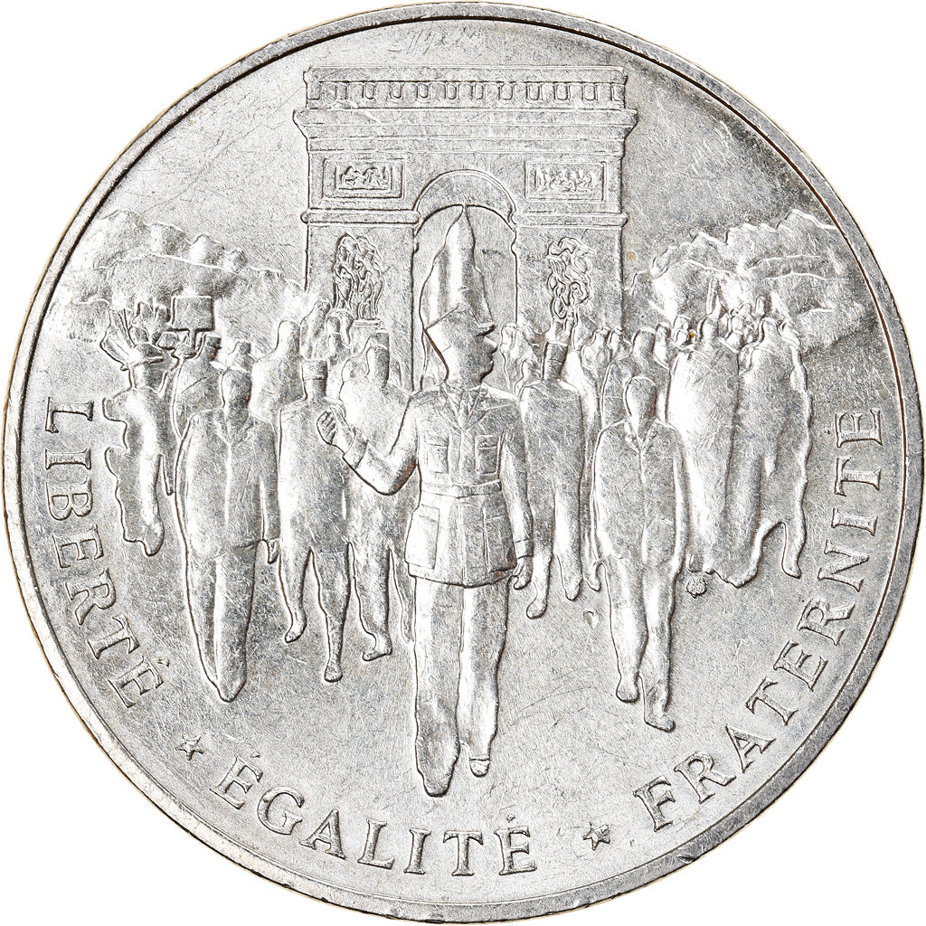 Coin, France, Libération de Paris, 100 Francs, 1994, AU(55-58), Silver