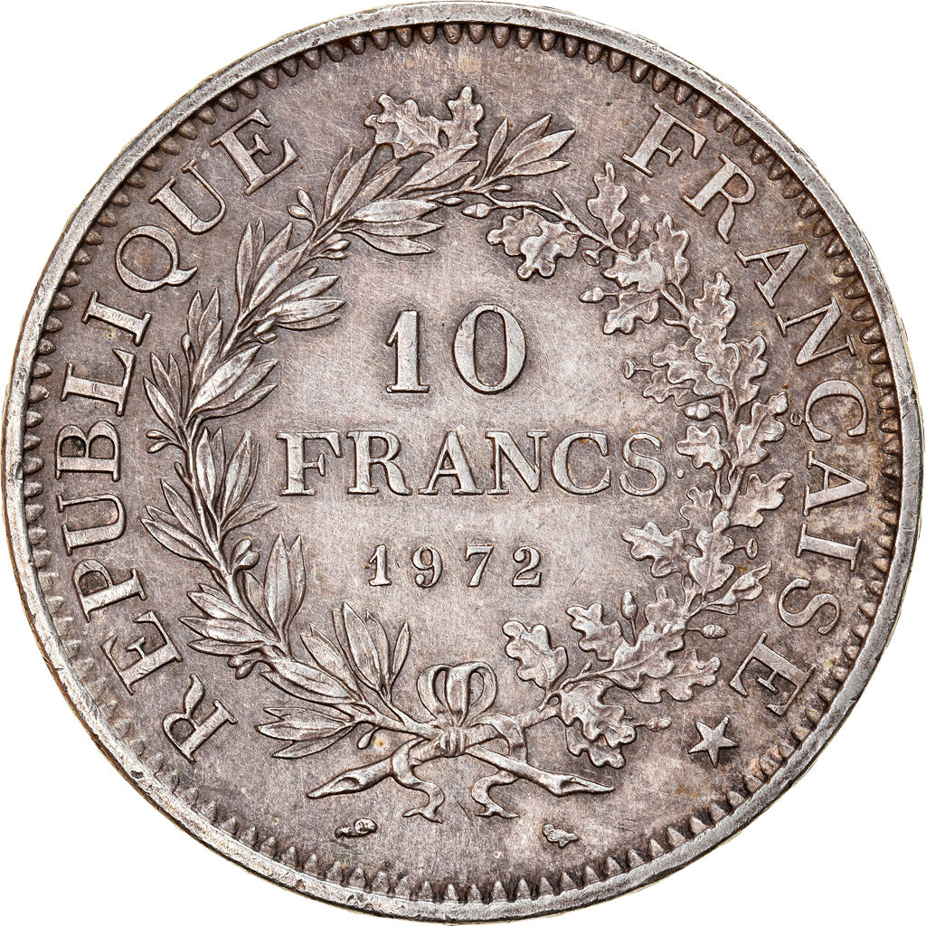 Coin, France, Hercule, 10 Francs, 1972, Paris, AU(55-58), Silver, KM:932